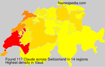 Surname Claude in Switzerland Surname Claude in Switzerland