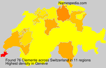 Surname Clemente in Switzerland Surname Clemente in Switzerland