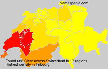 Surname Clerc in Switzerland Surname Clerc in Switzerland
