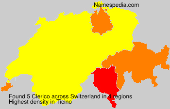 Surname Clerico in Switzerland