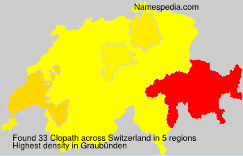 Surname Clopath in Switzerland Surname Clopath in Switzerland