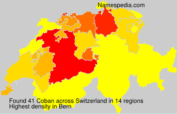 Surname Coban in Switzerland Surname Coban in Switzerland