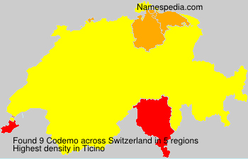 Surname Codemo in Switzerland Surname Codemo in Switzerland