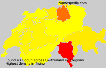 Surname Coduri in Switzerland Surname Coduri in Switzerland
