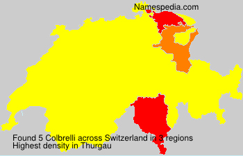 Surname Colbrelli in Switzerland Surname Colbrelli in Switzerland