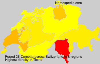 Surname Cometta in Switzerland Surname Cometta in Switzerland