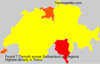 Surname Comotti in Switzerland Surname Comotti in Switzerland