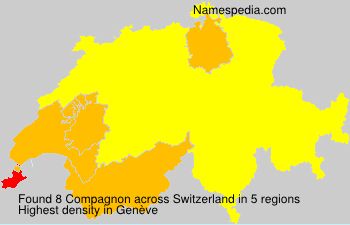 Surname Compagnon in Switzerland Surname Compagnon in Switzerland