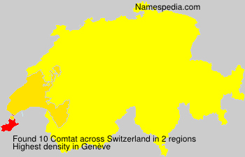 Surname Comtat in Switzerland Surname Comtat in Switzerland