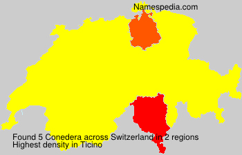 Surname Conedera in Switzerland Surname Conedera in Switzerland