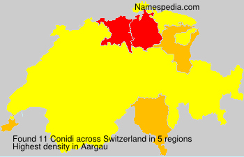 Surname Conidi in Switzerland Surname Conidi in Switzerland