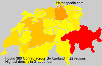 Surname Conrad in Switzerland Surname Conrad in Switzerland