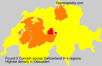 Surname Conrath in Switzerland Surname Conrath in Switzerland