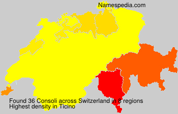Surname Consoli in Switzerland Surname Consoli in Switzerland