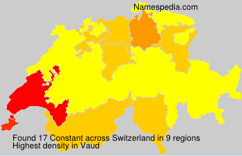 Surname Constant in Switzerland Surname Constant in Switzerland