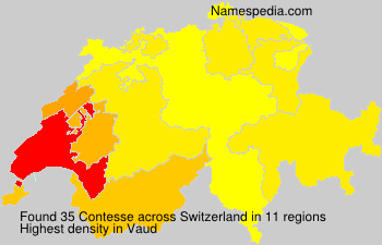 Surname Contesse in Switzerland Surname Contesse in Switzerland