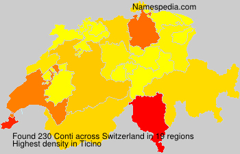 Surname Conti in Switzerland Surname Conti in Switzerland
