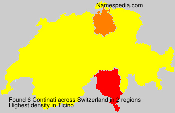 Surname Continati in Switzerland