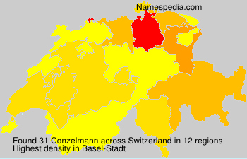 Surname Conzelmann in Switzerland Surname Conzelmann in Switzerland
