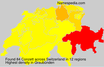 Surname Conzett in Switzerland Surname Conzett in Switzerland