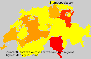 Surname Corazza in Switzerland Surname Corazza in Switzerland