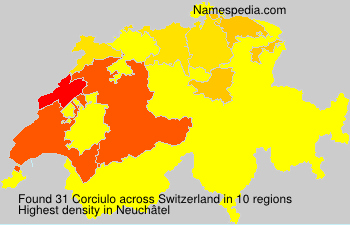 Surname Corciulo in Switzerland Surname Corciulo in Switzerland