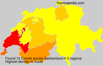 Surname Cornet in Switzerland Surname Cornet in Switzerland