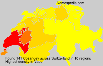 Surname Cosandey in Switzerland Surname Cosandey in Switzerland