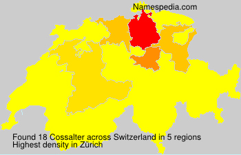 Surname Cossalter in Switzerland Surname Cossalter in Switzerland