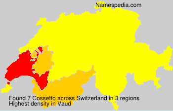 Surname Cossetto in Switzerland Surname Cossetto in Switzerland