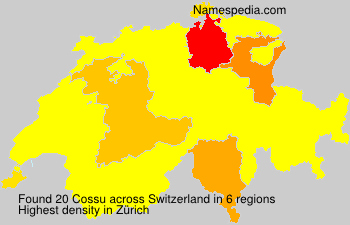 Surname Cossu in Switzerland Surname Cossu in Switzerland