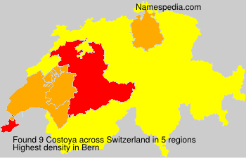 Surname Costoya in Switzerland