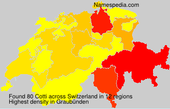 Surname Cotti in Switzerland Surname Cotti in Switzerland
