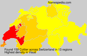 Surname Cottier in Switzerland Surname Cottier in Switzerland