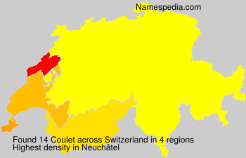 Surname Coulet in Switzerland Surname Coulet in Switzerland