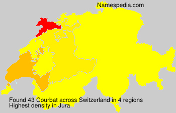Surname Courbat in Switzerland Surname Courbat in Switzerland
