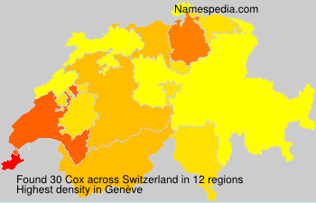Surname Cox in Switzerland Surname Cox in Switzerland