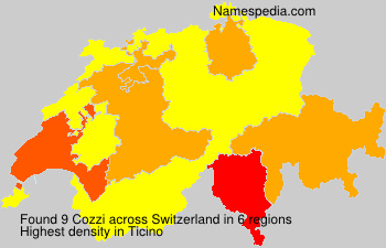 Surname Cozzi in Switzerland