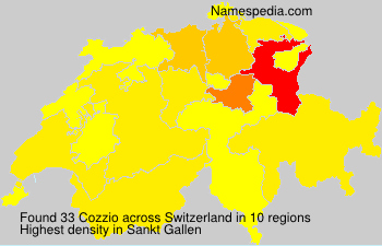 Surname Cozzio in Switzerland Surname Cozzio in Switzerland