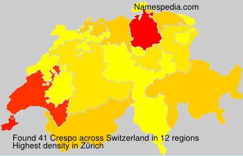 Surname Crespo in Switzerland Surname Crespo in Switzerland