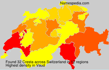 Surname Cresta in Switzerland Surname Cresta in Switzerland