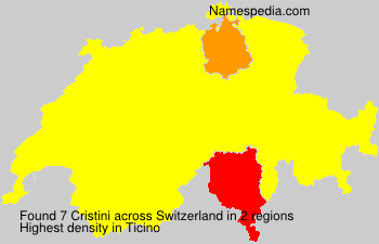 Surname Cristini in Switzerland Surname Cristini in Switzerland