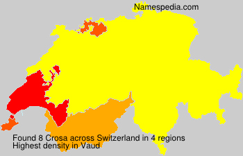 Surname Crosa in Switzerland Surname Crosa in Switzerland