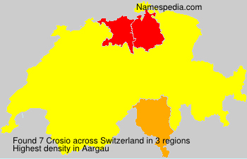 Surname Crosio in Switzerland Surname Crosio in Switzerland
