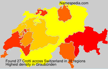 Surname Crotti in Switzerland Surname Crotti in Switzerland