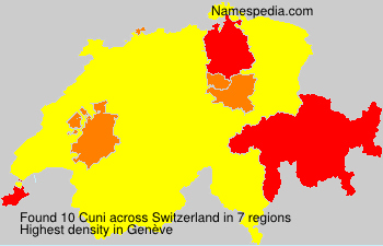 Surname Cuni in Switzerland Surname Cuni in Switzerland