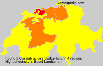Surname Cussigh in Switzerland