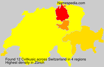 Surname Cvitkusic in Switzerland Surname Cvitkusic in Switzerland