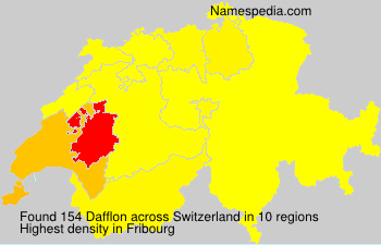 Surname Dafflon in Switzerland Surname Dafflon in Switzerland