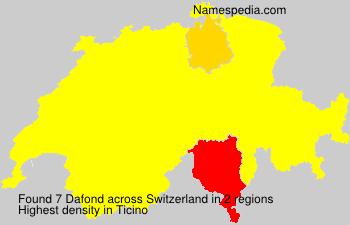Surname Dafond in Switzerland Surname Dafond in Switzerland